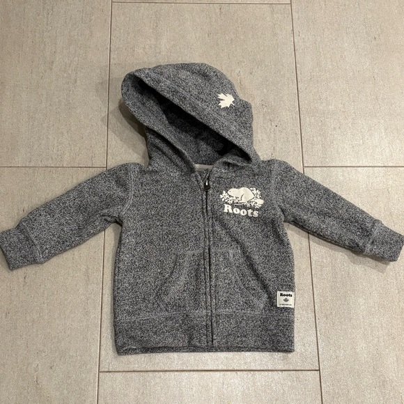 Roots Baby Organic Original Full Zip Hoodie size 3-6 months - Picture 2 of 5